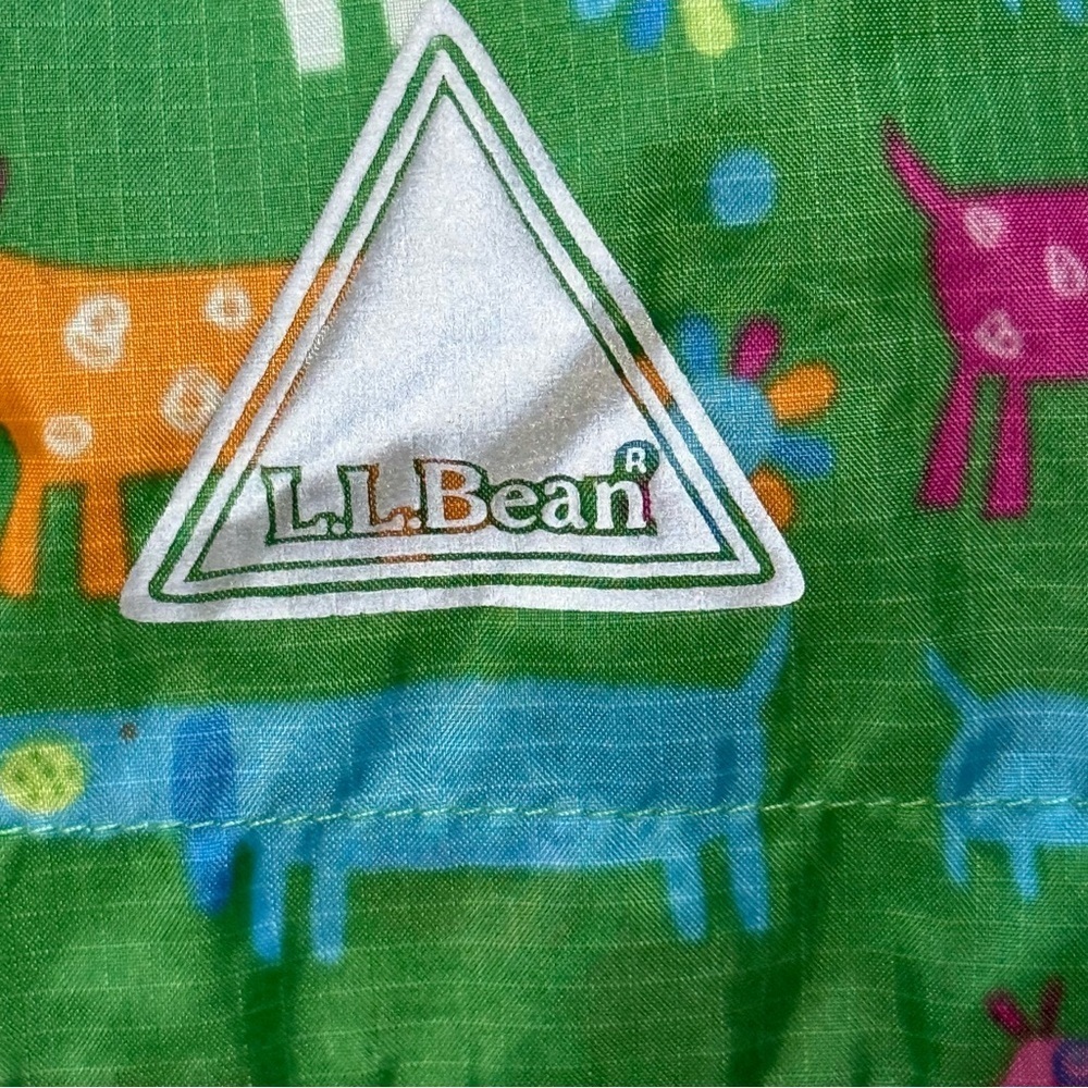 L.L. Bean Kids Green Animal Print Jacket - Picture 9 of 9